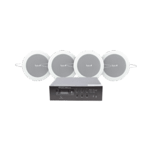 Paquete de audio para música ambiental amplificador y bocinas de plafón EPCOM