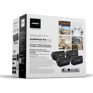 Paquete de audio Bose Profesional, Amplificador IZA190HZ y Bocinas FS2SE Negras
